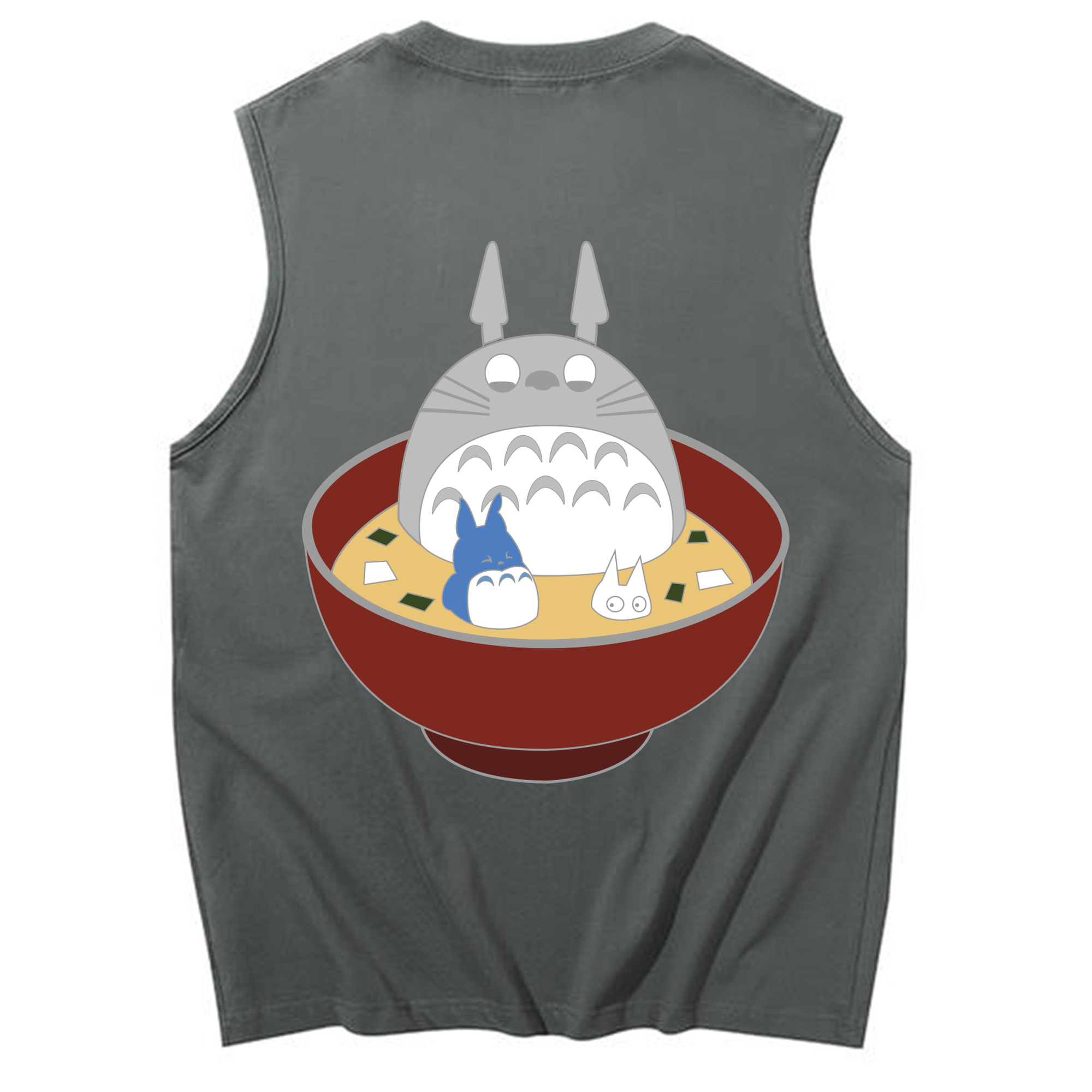 （画像用） となりのトトロ 草壁メイ 草壁サツキ My Neighbor Totoro Satsuki Kusakabe Mei Kusakabe コットン100％タンクトップ（背面プリント）